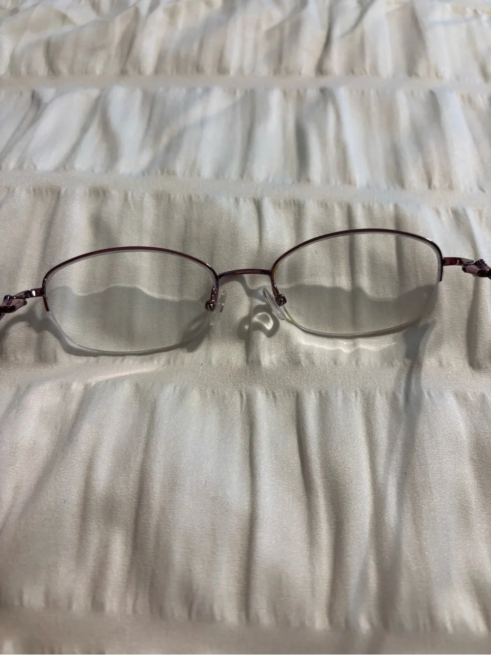 Women’s Burgundy Rimless Eyeglasses - Designer Style